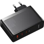 Baseus GaN5 Pro Fast USB + 2xUSB-C 140W černá