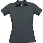 B&C Dámská polokošile PW455 Dark Grey (Solid) XL
