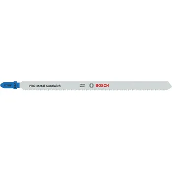 Pilový plátek BOSCH Pilový plátek pro přímočaré pily PRO Metal Sandwich T718BF, 180&nbsp;mm, 5&nbsp;ks 2608655114 free_store_pickup