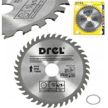 Řezný kotouč KOTOUČOVÁ PILA NA DŘEVO 125 mm 40 T OTVOR 22,23 mm