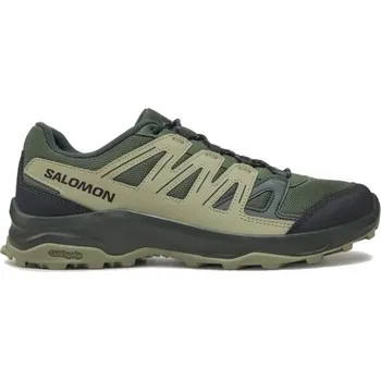 Pánská sportovní obuv Pánská turistická obuv Salomon GRIVOLA M 10.5 Tmavě zelená, Béžová, Černá