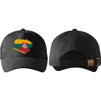Kšiltovka kšiltovka s vlajkou LITVA černá (pánská kšiltovka vlajka a znakem LITHUANIA)