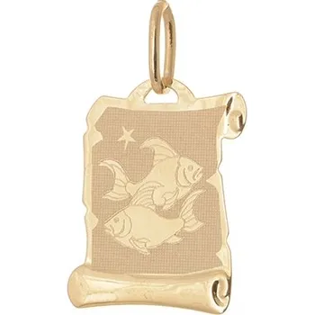 Přívěsek Přívěšek ze žlutého zlata znamení ryby ZZ1287F + dárek zdarma