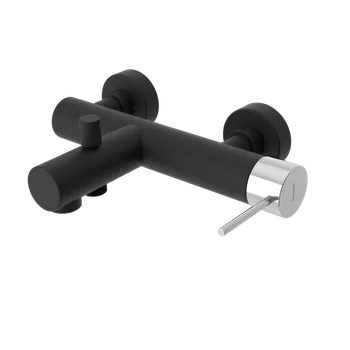 Vodovodní baterie Sapho Ultramix Nástěnná vanová baterie, černá mat/chrom, UT010BC