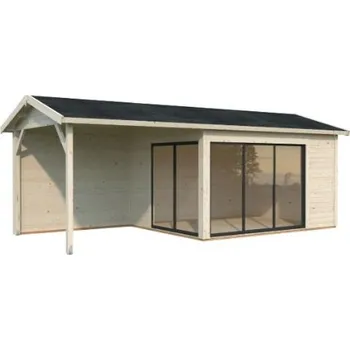 Zahradní stavba Zahradní domek Amanda 11,2+ 7,8 m2 s posuvnými dveřmi