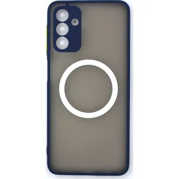 Silikonový kryt s magnetickým kroužkem pro Samsung Galaxy A13 5G - Modrý