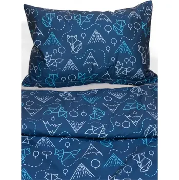 Povlečení Dětské povlečení pro alergiky a atopiky do postýlky Nanobavlna® – vzor lišky 1+1 90x135cm + 45x60cm