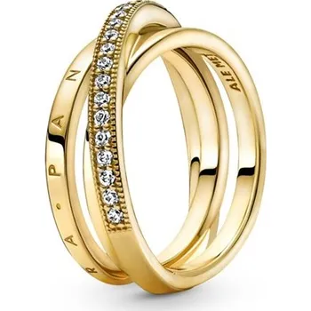 Prsten Prsten PANDORA Shine Tři překřížené pavé kroužky 54 169057C01-54