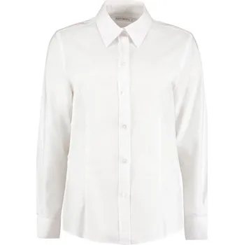 Pánská košile Kustom Kit Košile KK 361 Oxford, dlouhý rukáv, dámská COT4303610012d-white M Bílá