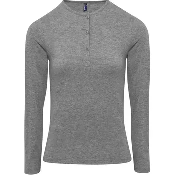 pracovní tričko Premier Tričko PR318 s rolovatelnými dlouhými rukávy, dámské COT390318k0304-grey marl XL Melír šedá