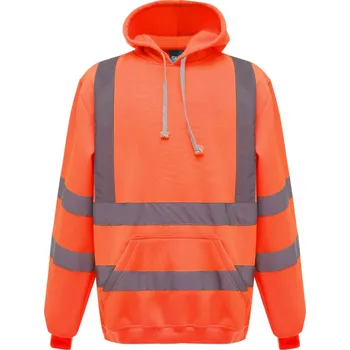 pracovní mikina Yoko Mikina HVK05 Hi-Vis s kapucí, výstražná COT79VK05zv904-hi vis oran XL Oranžová fluorescent