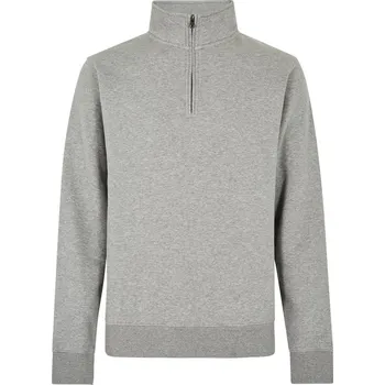 pracovní mikina Kustom Kit Mikina KK 335 s 1/4 zipem COT43033561002-heather gre M Melír šedá