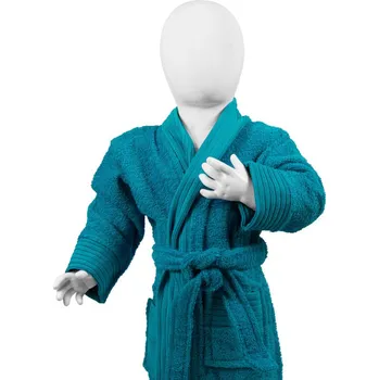 The One Towelling Župan Baby Bathrobe, dětský COT481007440i1-turquoise Tyrkysová 68-74