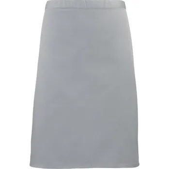 Pracovní zástěra Premier Zástěra Colours PR 151 do pasu, krátká COT39015164099-silver UNI Stříbrná