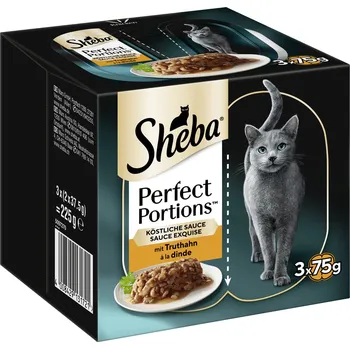 Krmivo pro kočku 6x37,5g Sheba Perfect Portions - Omáčka s krůtím masem