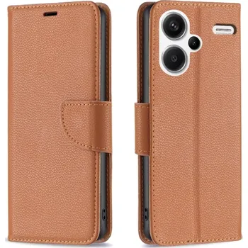 Pouzdro na mobilní telefon Case knížkové pouzdro na Xiaomi Redmi Note 13 Pro+ 5G - hnědé