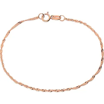 Náramek Romantický třpytivý náramek Singapur 1,3 mm IZ31526RNR + dárkové balení LUXUS zdarma