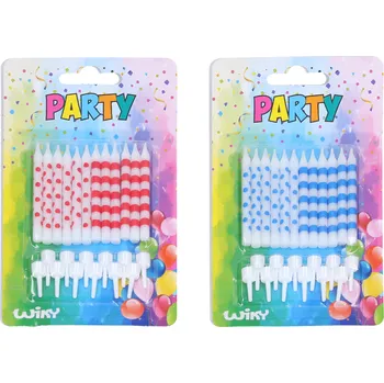 Dortová svíčka Svíčky 12ks + stojánky