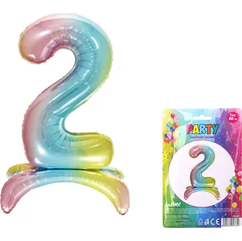 Balónek Balónek nafukovací - číslo 2 duha