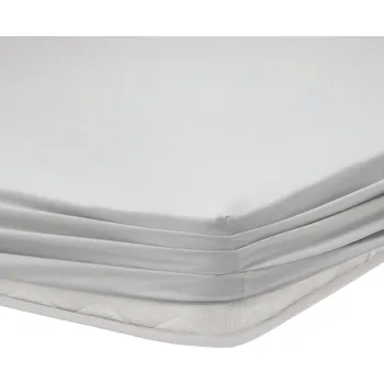 Prostěradlo Prostěradlo Plain, napínací, bavlněné, šedé, 120x200 cm