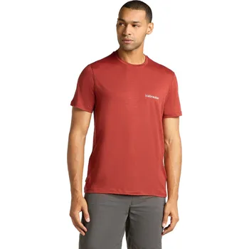 ICEBREAKER Mens Mer 150 Tech Lite SS Tee IB Wordmark, Jasper (vzorek) velikost: M
