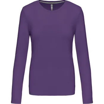 pracovní tričko Kariban Tričko K383, dlouhý rukáv, dámské COT20K38335013-purple 3XL Purpurová