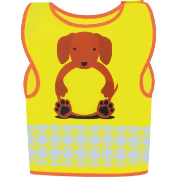 Chlapecké kalhoty Korntex Vesta FUN, reflexní, dětská COT76FUNYah100-hi vis yell XS Žlutá fluorescent/pes