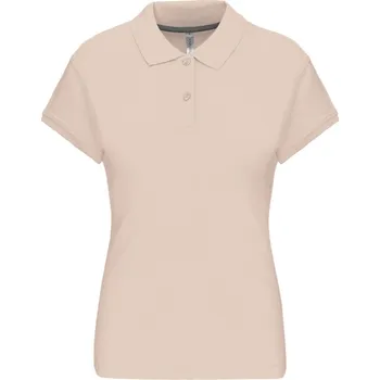 Pánská móda Kariban Polokošile Kariban K242, krátký rukáv, dámská COT20K242r7801-light sand S Písková světlá