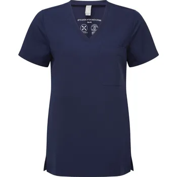 pracovní tričko Premier Tričko NN 300, elastické, kazak s výstřihem do V, krátký rukáv, dámské COT39N30000315-navy Navy 5XL