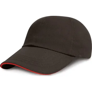 Pracovní přilba Result Headwear Kšiltovka RC 024XP, nízkoprofilová, sandwich, 6 panelová COT2824XP81499-black/red Černá/červená UNI