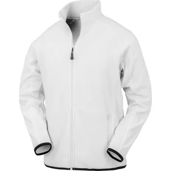 pracovní mikina Result Mikina R 903X na zip, fleecová COT30903X00105-white 2XL Bílá
