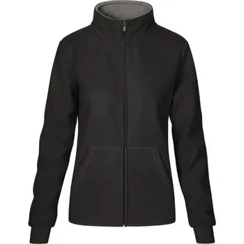 pracovní mikina Promodoro Mikina Promodoro 7985, dvojitá, fleecová, dámská COT407985k9502-graphite/li M Šedá/šedá světlá