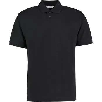 Pánské tričko Kustom Kit Polokošile Cooltex Plus KK 444, krátký rukáv, pánská COT43044400215-black Černá 5XL