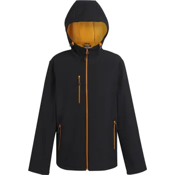 pracovní bunda Regatta Professional Bunda Navigate TRA 705, softshellová COT36A705ad403-black/orang L Černá/oranžová pop