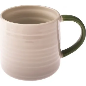 Casa de Engel Keramický hrnek s barevným uchem - zelená