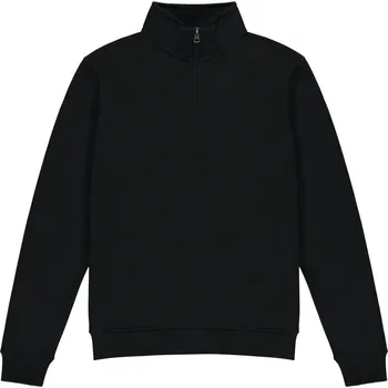 pracovní mikina Kustom Kit Mikina KK 335 s 1/4 zipem COT43033500205-black 2XL Černá