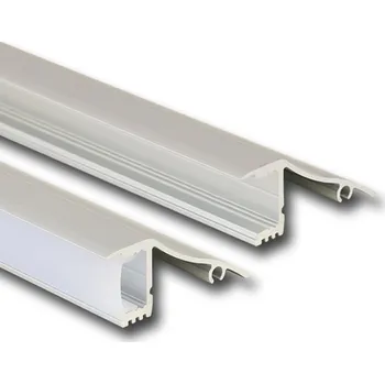 LED páska Nástěnný hliníkový profil NT, 18x41 mm, včetně matného difuzoru, 1 m