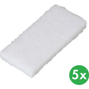 Drogerie B2B Partner Pady na drhnutí podlah a povrchů, 25 x 11,2 cm, nízká tvrdost (5 ks)
