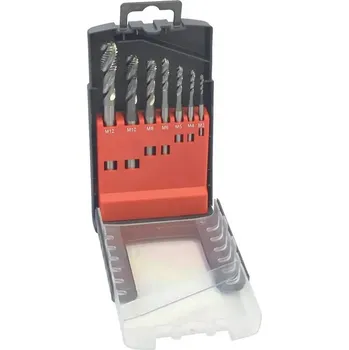 Ruční nářadí Nástroje CZ Sada závitníků M3-M12 7 dílů šroubová drážka HSSCo5
