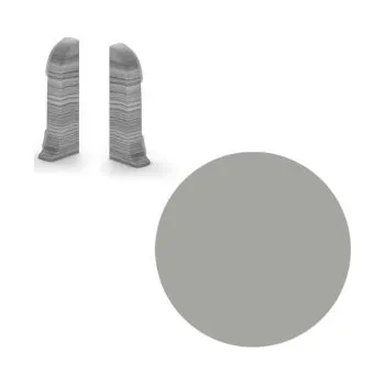 AC AP28 koncovka L+P k liště NGF56, PVC šedá, v: 56 mm, 1 pár