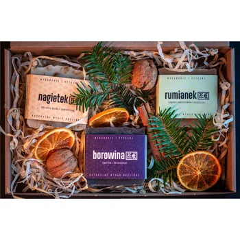 Kosmetická sada Dárková sada přírodních mýdel ŽE ĄĘ.