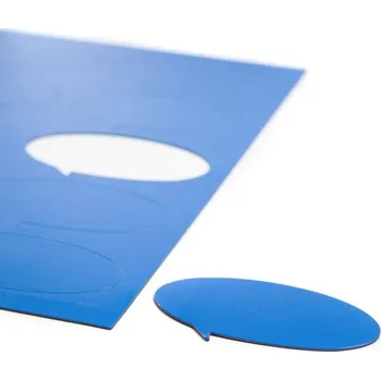 Dekorativní magnet SOLLAU Magnetické bubliny kulaté, sada 10 ks Barva: Modrá