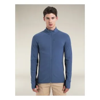 Pánské termoprádlo Icebreaker Mens Descender LS Zip, Dawn/Black/CB