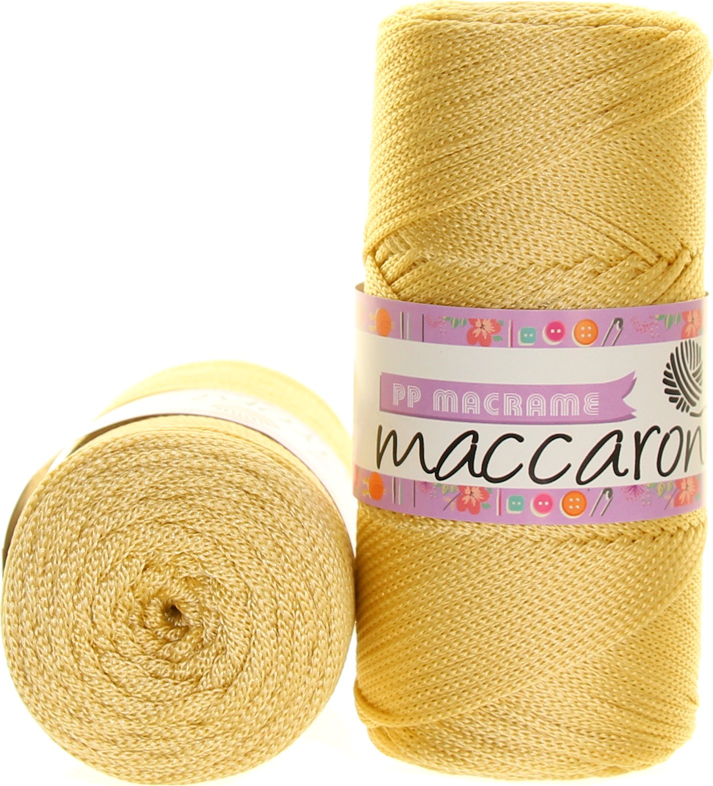 Maccaroni PP Macrame 050 zlatá