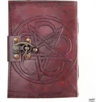 poznámkový blok Pentagram Leather Embossed Journal & Lock - NENOW