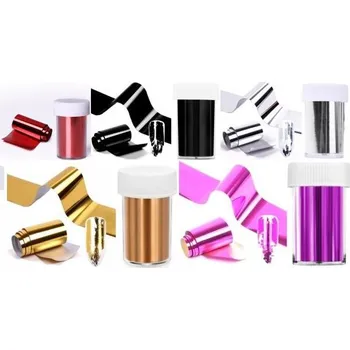 5x Transferové Fólie na nehtové umění MIX