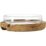 Mísa s teakovým podstavcem TERRA 39 cm Leonardo hnědá