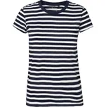 Neutral Tričko O81001 z bio bavlny, krátký rukáv, dámské COT778101z8801-white/navy S Bílá/navy pruhovaná