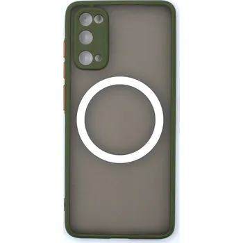 MagSafe silikonový kryt pro Samsung Galaxy S20 - Zelený