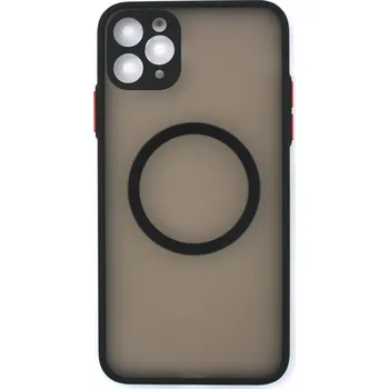 MagSafe silikonový kryt pro iPhone 11 Pro Max - Černý